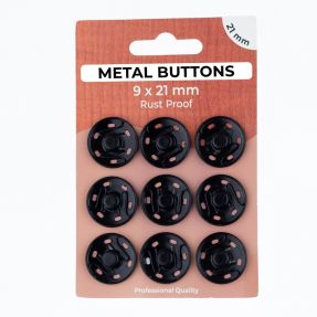 Zatrzask METAL 21 mm black