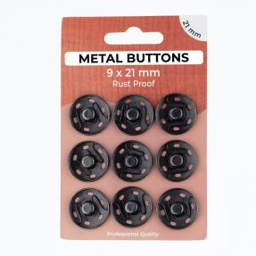 Zatrzask METAL 21 mm anthracite