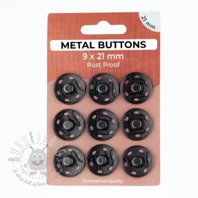 Zatrzask metalowy 21 mm anthracite