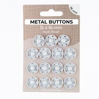 Napki METAL 16 mm off white