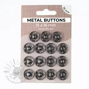 Napki metalowe 16 mm anthracite