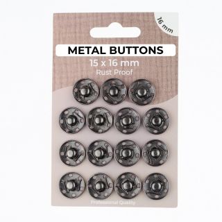 Napki METAL 16 mm anthracite