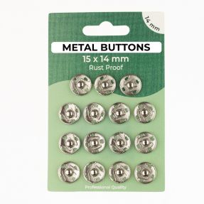 Napki METAL 14 mm silver