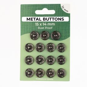 Napki METAL 14 mm anthracite