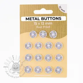 Napki metalowe 12 mm off white