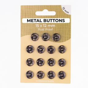 Napki METAL 12 mm anthracite
