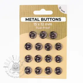 Napki metalowe 12 mm anthracite