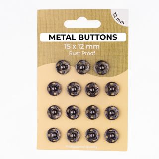 Stláčací gombík METAL 12 mm anthracite
