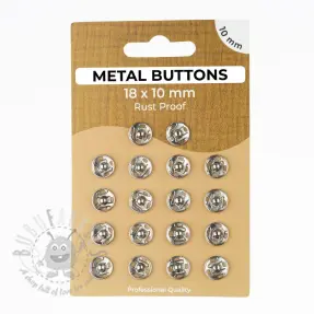 Napki metalowe 10 mm silver