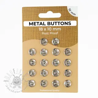 Napki metalowe 10 mm silver