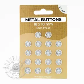 Napki metalowe 10 mm off white