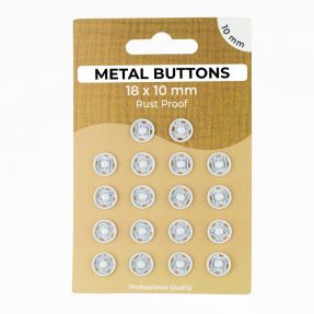 Stláčací gombík METAL 10 mm off white