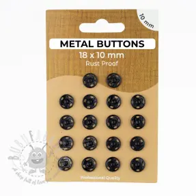 Napki metalowe 10 mm black