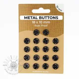 Napki metalowe 10 mm black