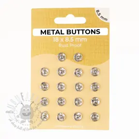 Napki metalowe 8,5 mm silver