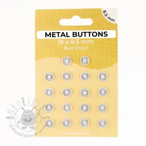 Napki metalowe 8,5 mm off white