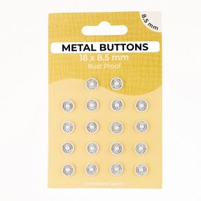 Stláčací gombík METAL 8,5 mm off white