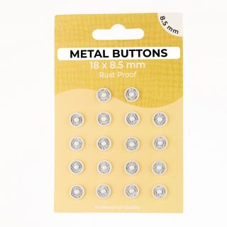 Napki METAL 8,5 mm off white