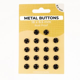Napki METAL 8,5 mm black