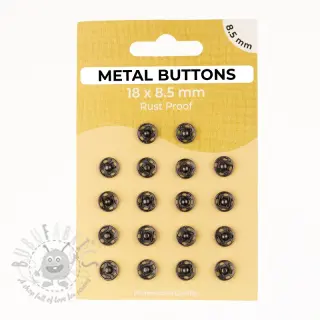 Napki metalowe 8,5 mm anthracite