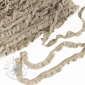 Elastyczna koronka bawełniana sand