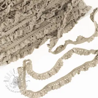 Elastyczna koronka bawełniana sand