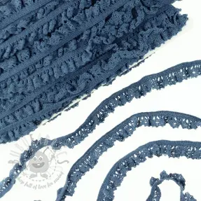 Elastyczna koronka bawełniana jeans