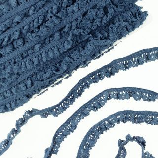 Elastyczna koronka bawełniana jeans
