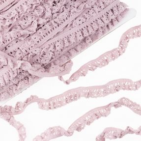 Bavlnená čipka elastická light old pink