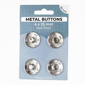 Zatrzask METAL 25 mm silver