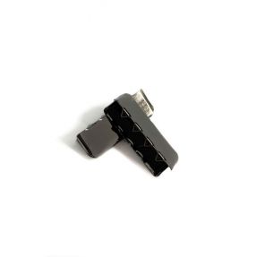 Metalowa końcówka taśmy 25 mm anthracite