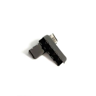 Metalowa końcówka taśmy 25 mm anthracite