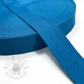 Bawełniana taśma 4 cm aqua
