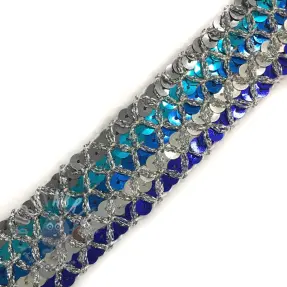 Wstążka Cekiny MULTI silver
