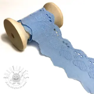Koronka Heart light blue