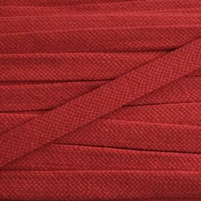 Bawełniany sznur płaski 15 mm red