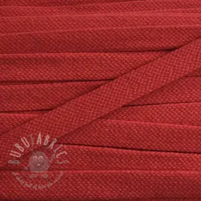 Bawełniany sznur płaski 15 mm red