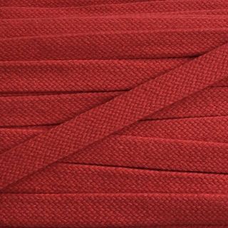 Bawełniany sznur płaski 15 mm red