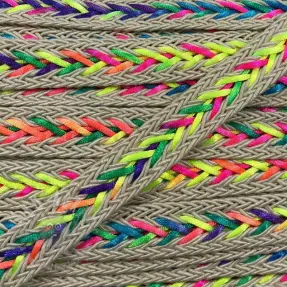 Poliestrowa pleciona linka NEON ecru