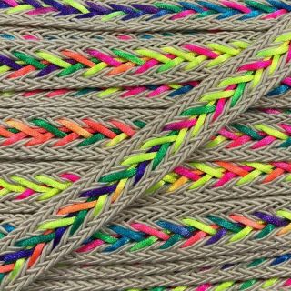 Poliestrowa pleciona linka NEON ecru