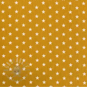 Bawełniana tkanina Petit stars ochre