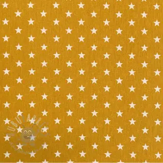 Bawełniana tkanina Petit stars ochre