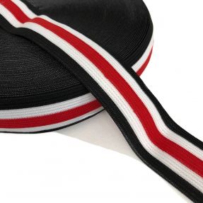 Guma gładka 3 cm Side stripe red