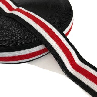 Guma gładka 3 cm Side stripe red