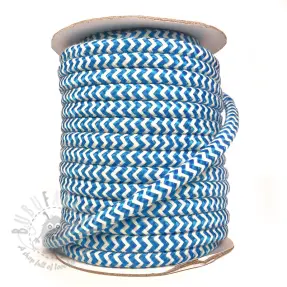 Poliestrowa pleciona linka ZIG ZAG aqua