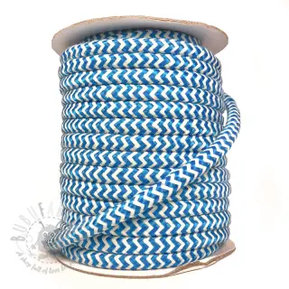 Poliestrowa pleciona linka ZIG ZAG aqua