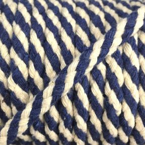 Bavlnená šnúra 5 mm blue ecru
