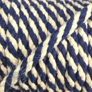 Bawełniany sznur 5 mm blue ecru