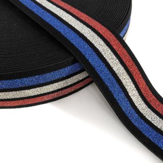 Guma gładka 4 MULTI red silver