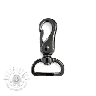 Metalowy karabińczyk 25 mm anthracite
